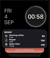 Last. in the Apple Watch Smart Stack