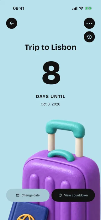 The Until countdown counting down to the update